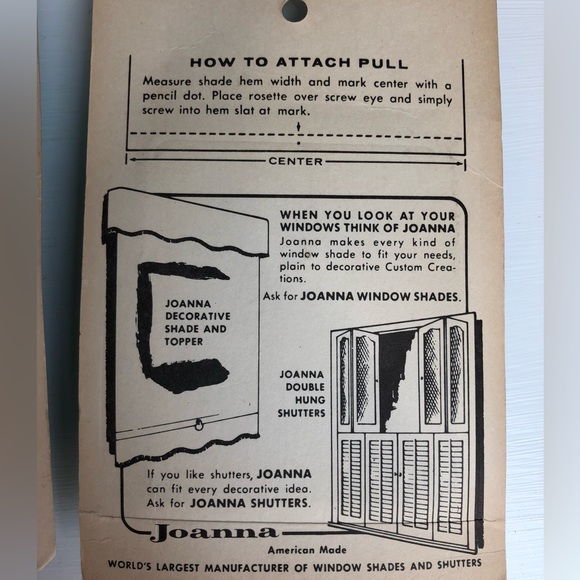 New Vintage Jewel Beauty Window Shade Pulls - Picture 5 of 5